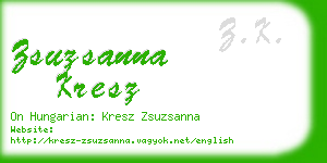 zsuzsanna kresz business card